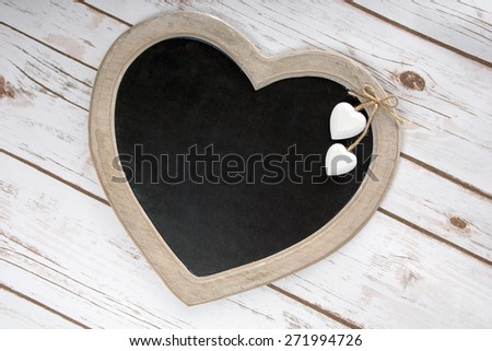 Wooden panel in heart shape / Wooden panel
