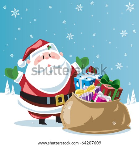 Santa Claus & toy bag Santa Claus & toy bag