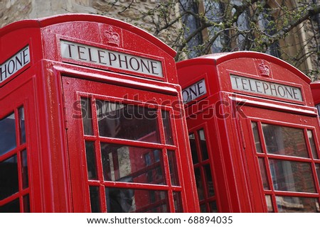traditional Red Telephone Boxes
