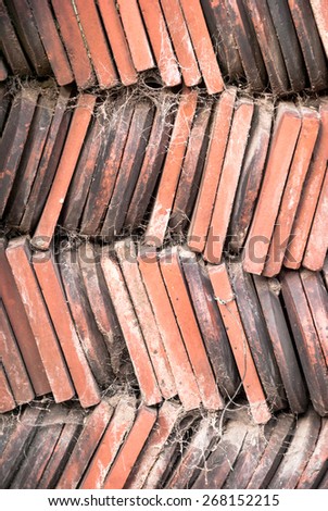 A clay tiles background