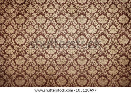 Grunge stained decorative wallpaper background with copy space
