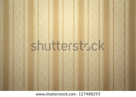 Gold Striped Wallpaper With Copy Space
