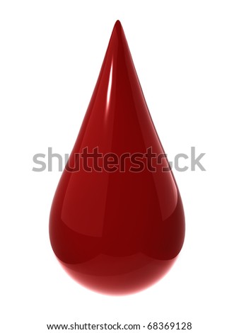 blood drops falling. stock photo : Blood drop illustration
