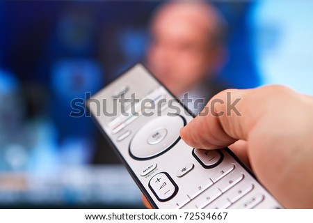Channel surfing with remote control in hand and politics on