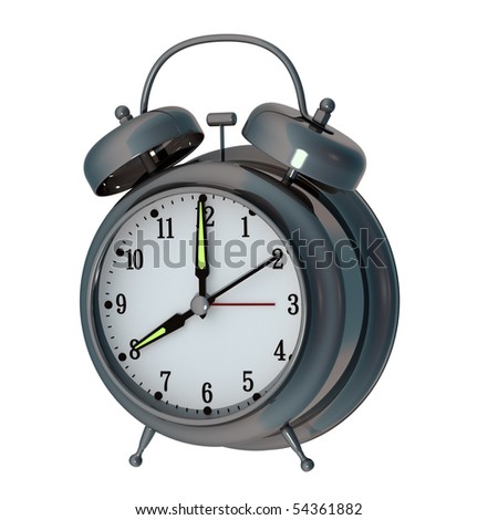  Fashioned Alarm Clock on Old Fashioned Alarm Clock With Titanium Casing Showing 10 Seconds Past