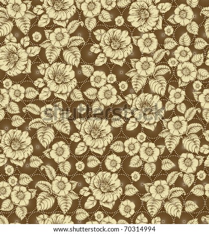 Seamless Floral Lace Stock Vector Illustration 70314994 : Shutterstock