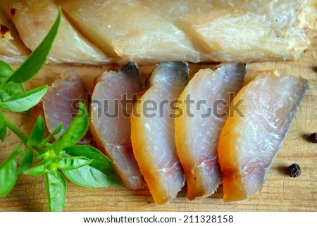 Cold smoked fish Balyk