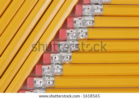 Wood Lead Pencils #2 Eraser Yellow