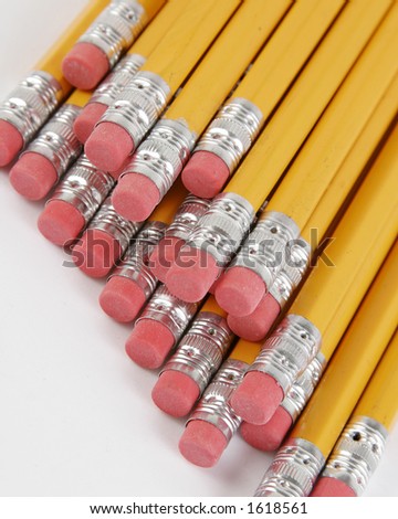 Wood Lead Pencils #2 Eraser Yellow