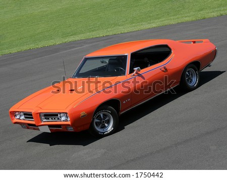 stock photo 1969 GTO Judge Orange