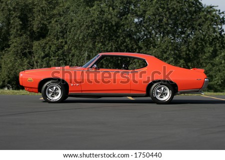 stock photo 1969 GTO Judge Orange