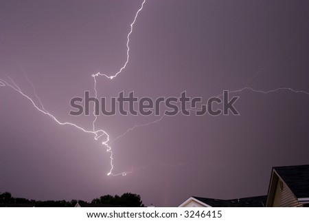 cloud lightning thunder storm weather rain
