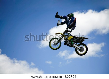 stunt man up in the clouds