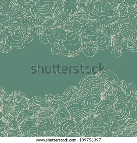 Cute abstract beauty blue leave card background illustration for seamless pattern, colorful  texture, postcard, paper, scroll wall, gift, doodle desk, paint, illustration, raster, vector is available