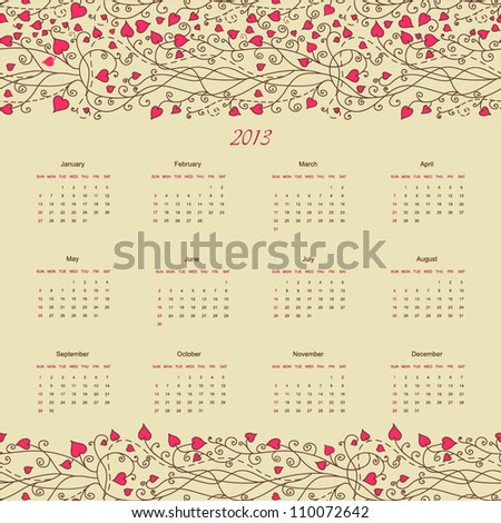 Calendar Background Design