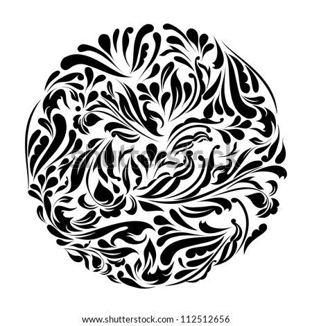 Monochrome black and white lace ornament vector eps 8 Monochrome black and white lace ornament vector eps 8