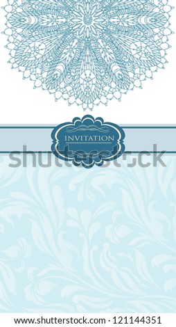 Vintage blue Christmas background for invitation, backdrop, card, new year brochure, banner, border, wallpaper, template, texture raster