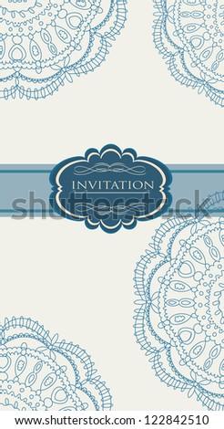 Vintage blue Christmas background for invitation, backdrop, card, new year brochure, banner, border, wallpaper, template, texture raster version