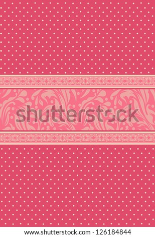 Vintage red background for invitation, backdrop, card, new year brochure, banner, border, wallpaper, template, texture raster version