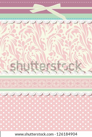 Vintage baby pink background for invitation, backdrop, card, new year brochure, purple hand drawing banner, border, wallpaper, template, texture raster version
