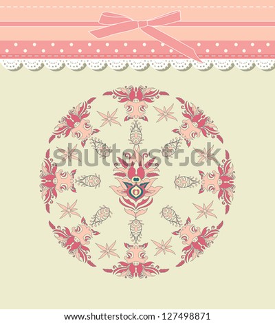 Vintage background for invitation, backdrop, card, new year brochure, banner, border, wallpaper, template, texture  raster version