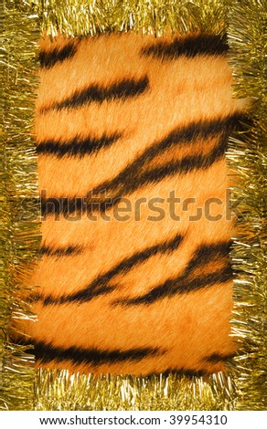 new year tiger fur texture