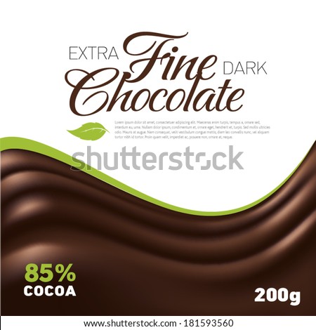 Fine Chocolate wave background label inspiration Fine Chocolate wave background label inspiration