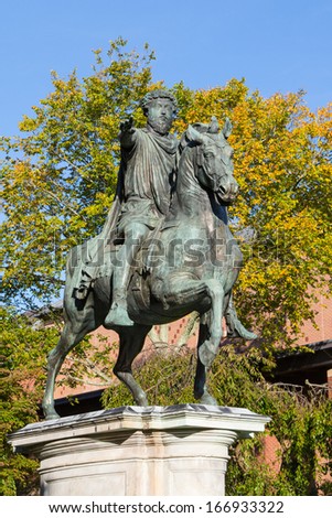 Statue of Roman Emperor Marcus Aurelius
