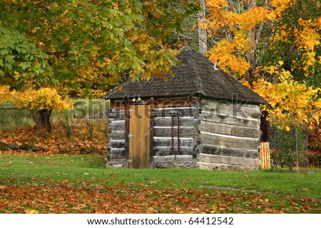 An old shack in the Fall