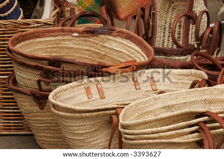 Together of basket on a market; basket;