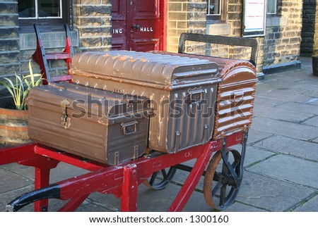 Luggage Cart at Oakworth Station