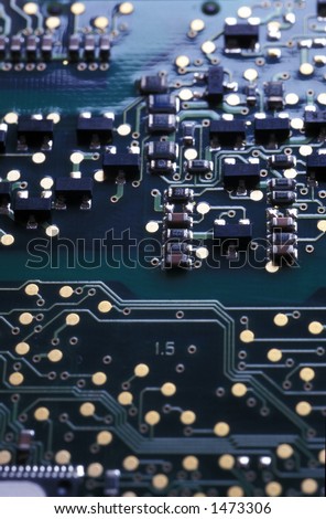 An electronic circuit board with back lighting