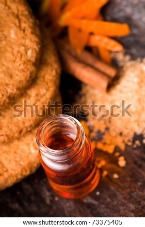 Cookies with cinnamon and orange