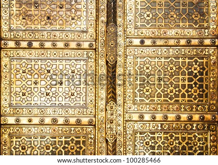 golden door closeup