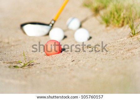 Golf. Sand trap