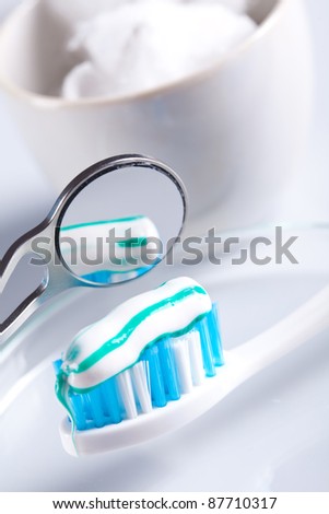 mirror and  dental care