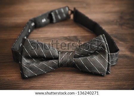 italian silk bow tie in close up