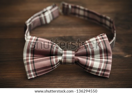 italian silk bow tie in close up