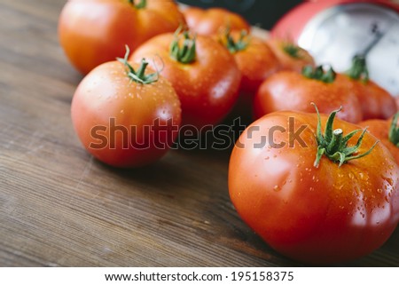 fresh market vegetables in close-up, selective focus on nearest part