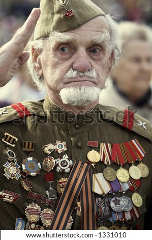 stock photo russian war veteran
