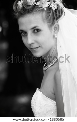 happy bride(special photo f/x,focus point on the left eye)