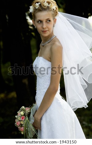 happy bride(special photo f/x,focus point on the face)