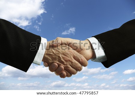 handshake of businessmen