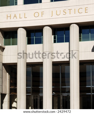 Hall of Justice courthouse in San Diego