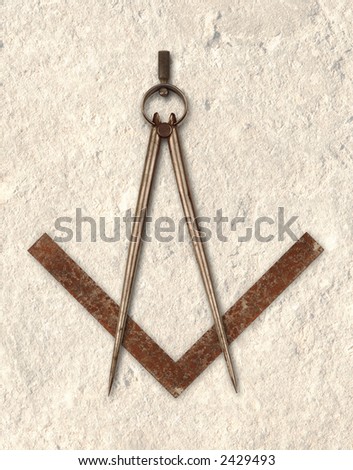 compas and square depicting the logo of Freemasonrs