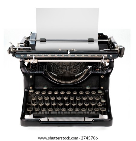  Fashioned Typewriter on Old Fashioned  Vintage Typewriter Isolated On White Background With A