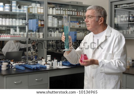 Chemist working in a laboratory