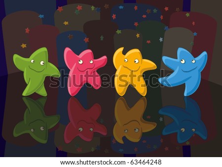 Dancing Stars. stock vector : Dancing stars