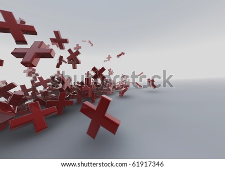 stock photo plus signs or