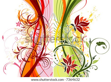 موضوع المليون رد - صفحة 2 Stock-vector-grunge-paint-flower-background-with-waves-element-for-design-vector-illustration-7364632